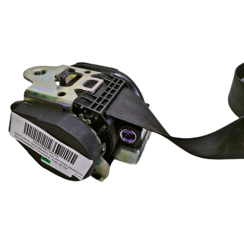 Recambio de cinturon seguridad delantero derecho para volkswagen touareg (7l6) v6 tdi referencia OEM IAM G6047614B 7L0857936 7L6