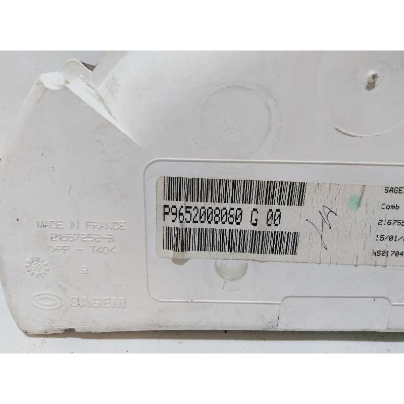 Recambio de cuadro instrumentos para citroën c2 sx referencia OEM IAM P9652008080  