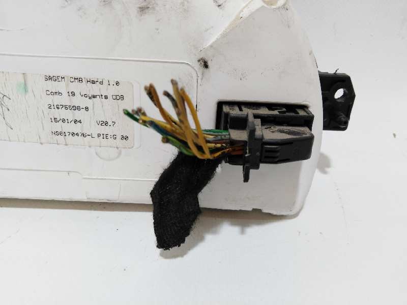 Recambio de cuadro instrumentos para citroën c2 sx referencia OEM IAM P9652008080  