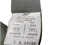Recambio de cinturon seguridad trasero izquierdo para seat alhambra (7v9) reference referencia OEM IAM 7M385711C 542524961 1M216 2