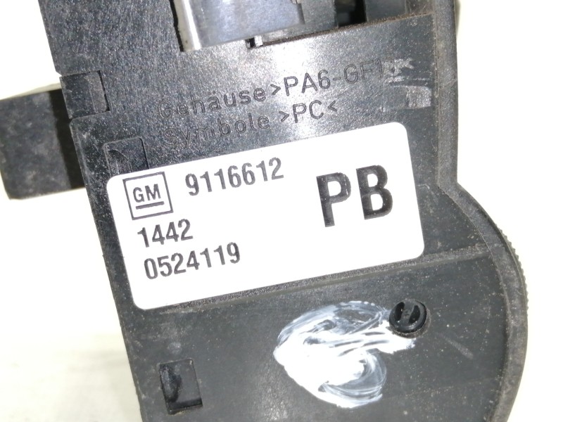 Recambio de mando luces para opel corsa c club referencia OEM IAM 9116612  