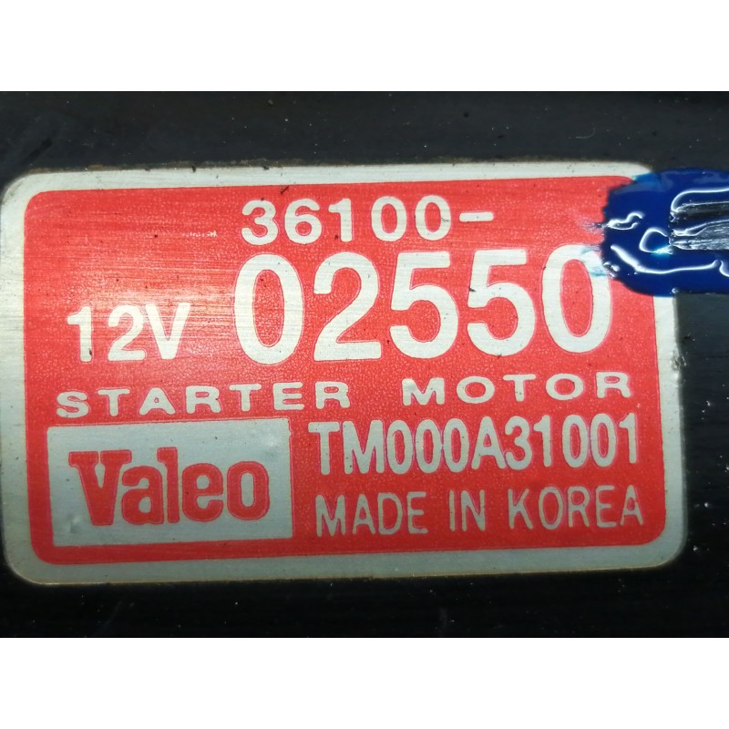 Recambio de motor arranque para chevrolet tacuma se referencia OEM IAM 3610002550  