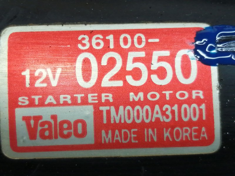 Recambio de motor arranque para chevrolet tacuma se referencia OEM IAM 3610002550  
