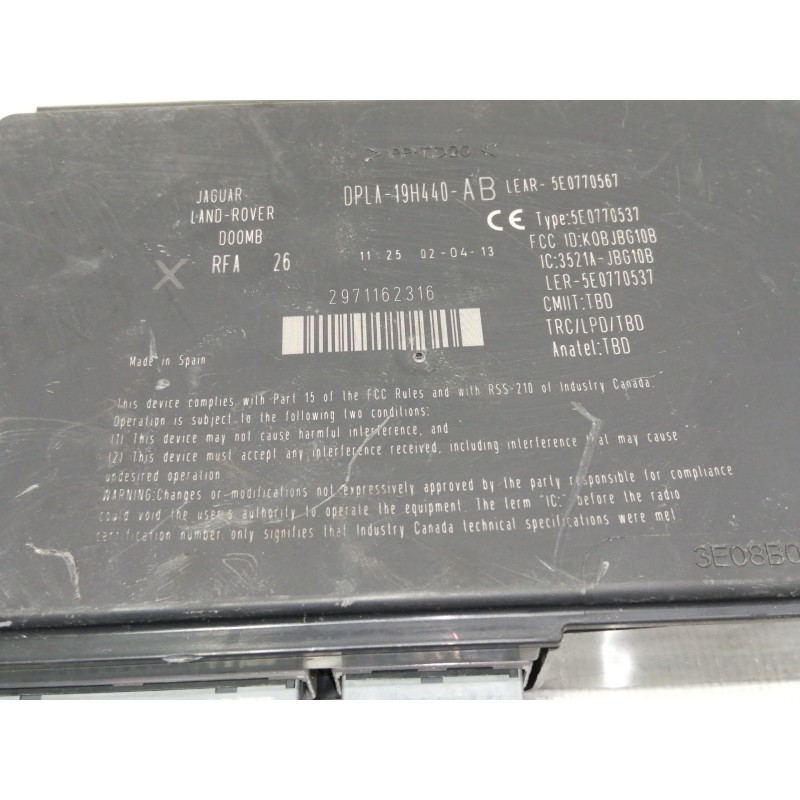 Recambio de modulo electronico para land rover freelander (lr2) td4 xs referencia OEM IAM DPLA19H440  