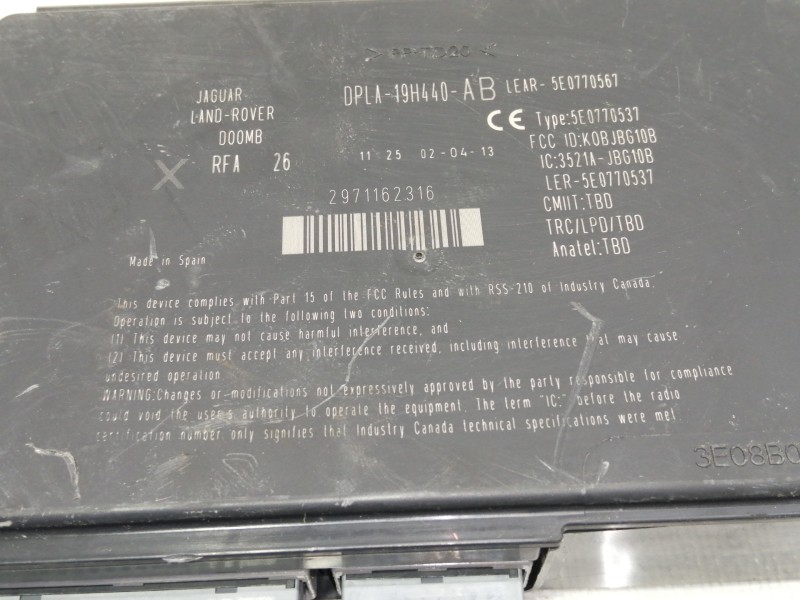 Recambio de modulo electronico para land rover freelander (lr2) td4 xs referencia OEM IAM DPLA19H440  