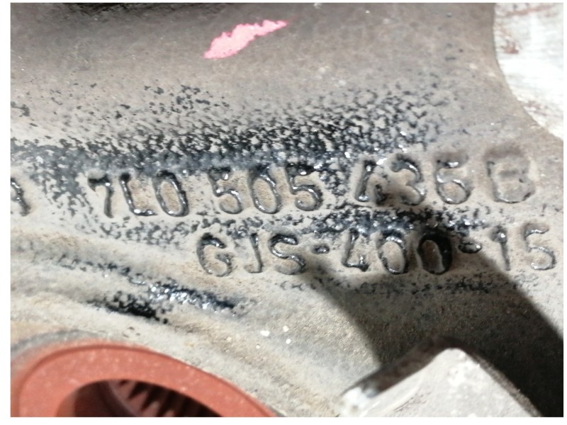 Recambio de mangueta trasera derecha para volkswagen touareg (7l6) v6 tdi referencia OEM IAM 7L0505436B  