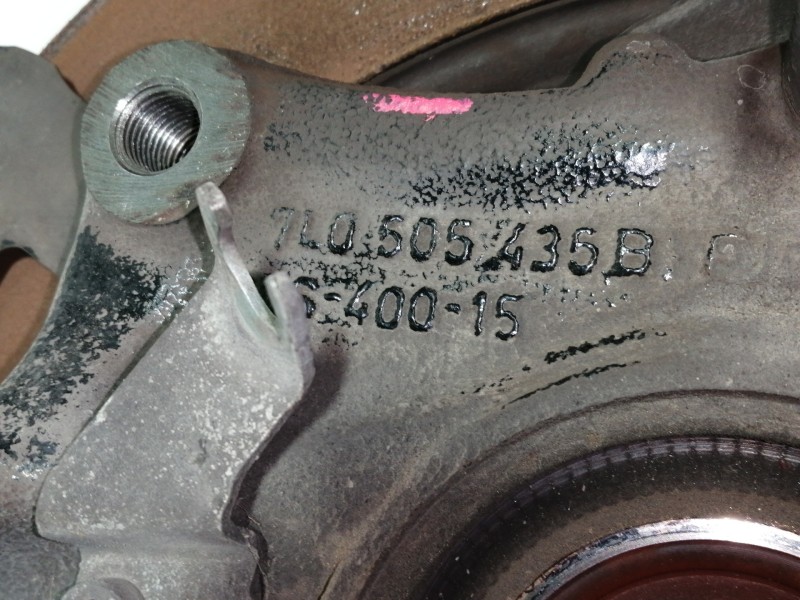 Recambio de mangueta trasera izquierda para volkswagen touareg (7l6) v6 tdi referencia OEM IAM 7L0505435B  