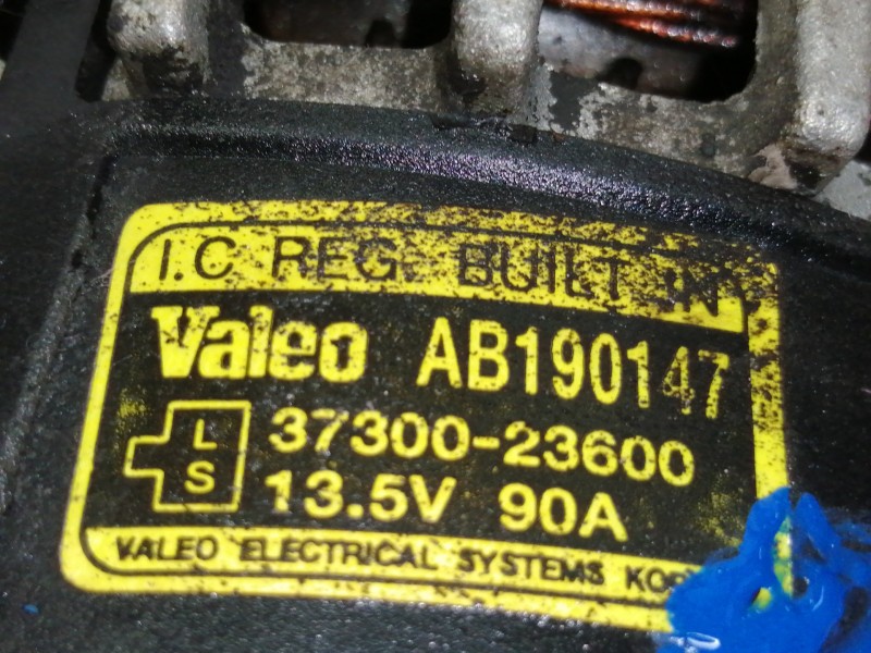 Recambio de alternador para hyundai coupe (rd) 2.0 fx referencia OEM IAM 3730023600  