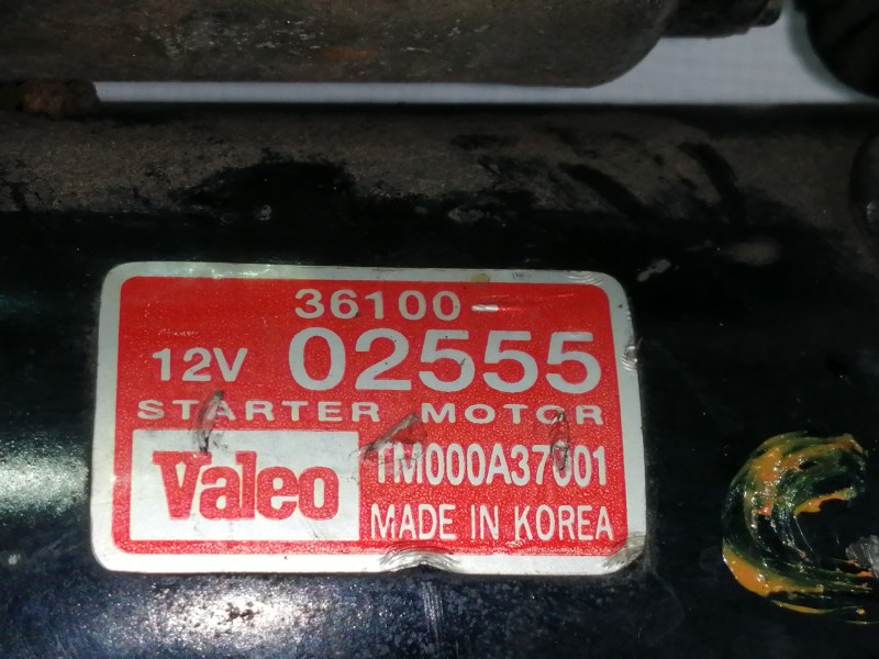 Recambio de motor arranque para kia picanto 1.0 lx referencia OEM IAM 3610002555  