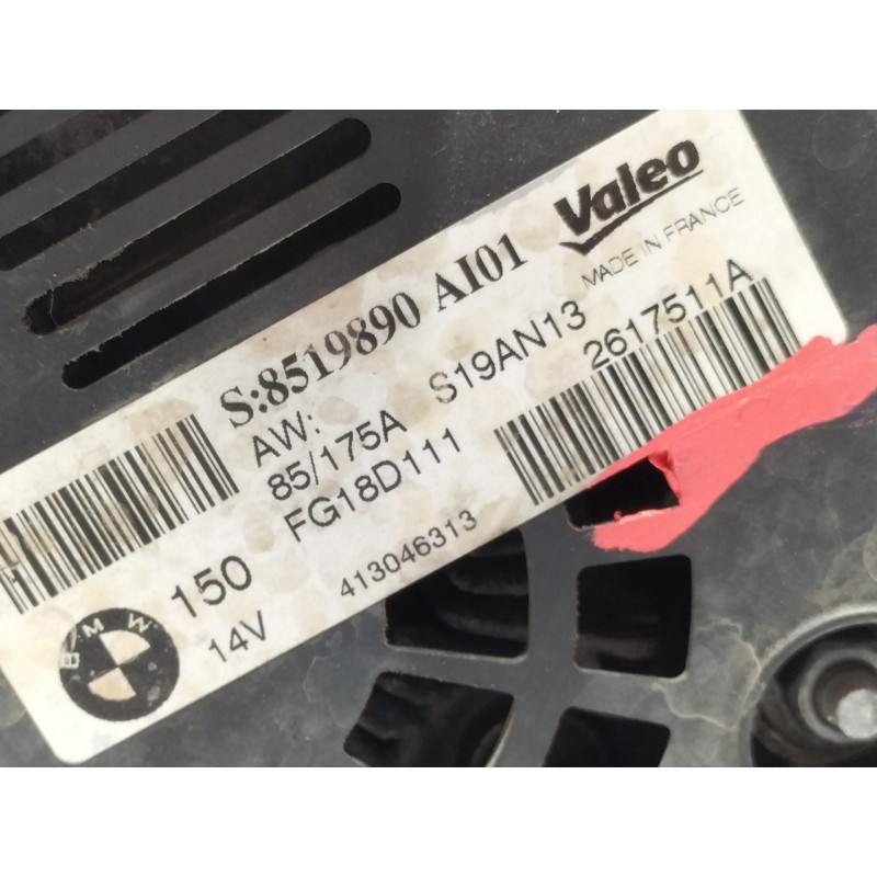 Recambio de alternador para bmw serie 1 lim. (f20) 114d referencia OEM IAM 8519890AI01  