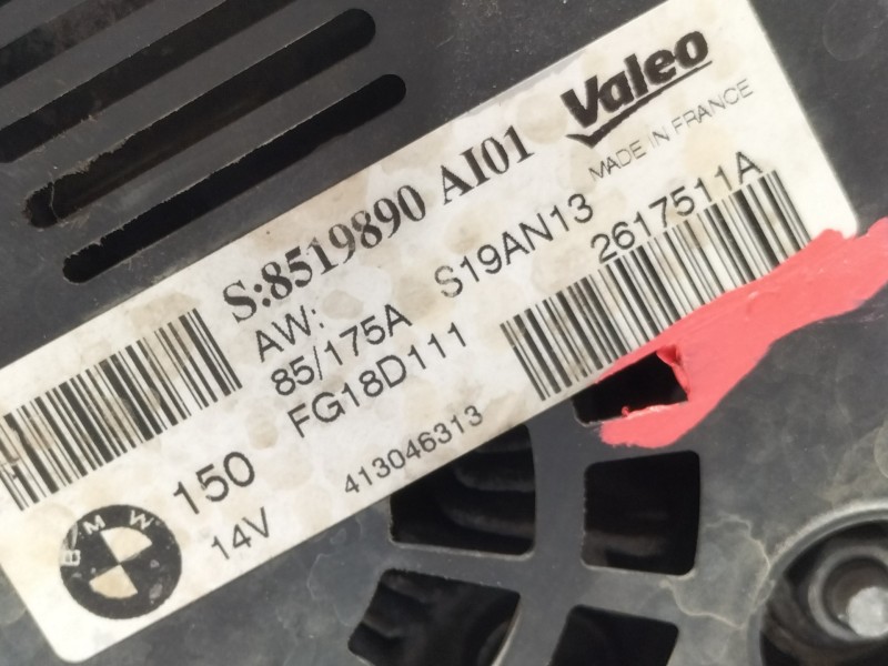 Recambio de alternador para bmw serie 1 lim. (f20) 114d referencia OEM IAM 8519890AI01  