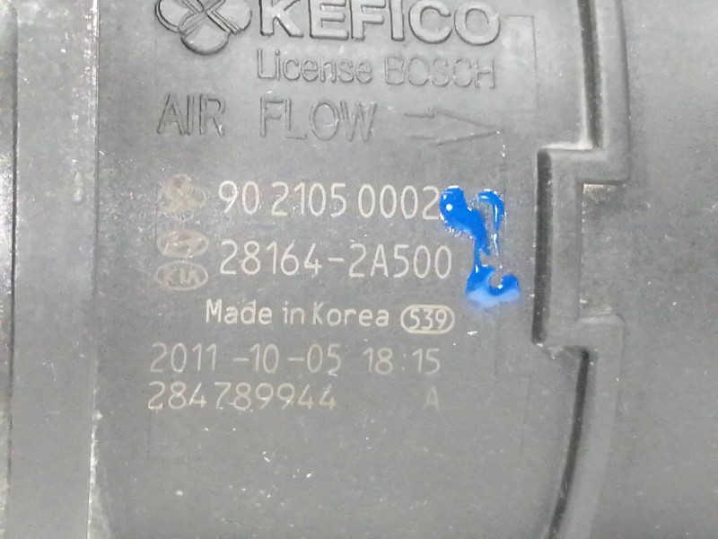 Recambio de caudalimetro para hyundai i40 style blue referencia OEM IAM 9021050002 281642A500 