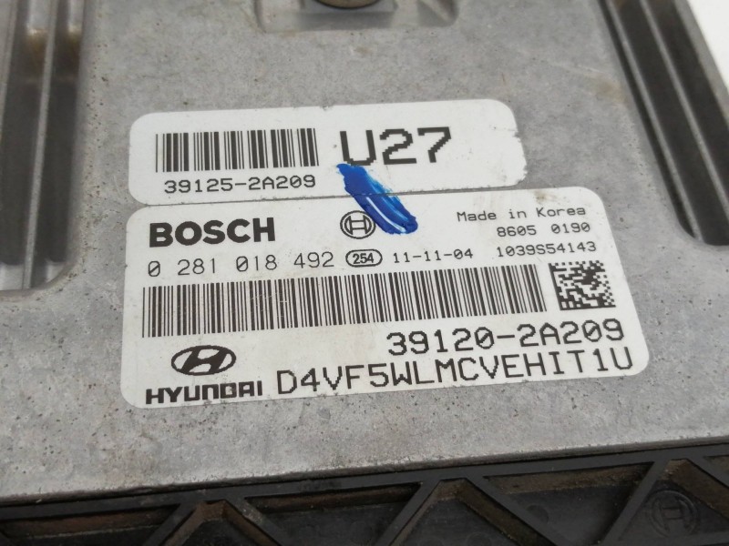 Recambio de centralita motor uce para hyundai i40 style blue referencia OEM IAM 391252A209  