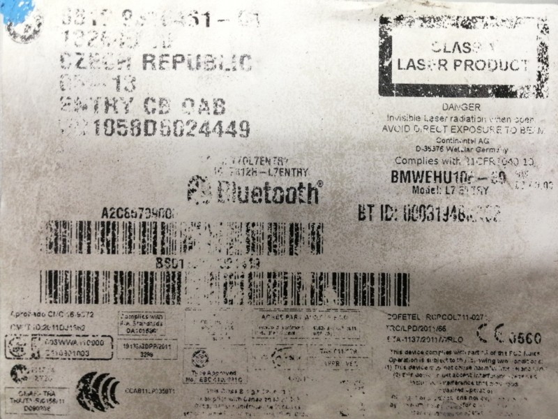 Recambio de sistema audio / radio cd para bmw serie 1 lim. (f20) 114d referencia OEM IAM E1065974E01 E1065974E01 L7280313 