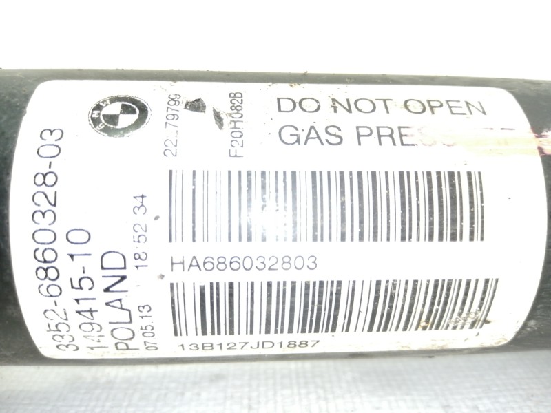 Recambio de amortiguador trasero derecho para bmw serie 1 lim. (f20) 114d referencia OEM IAM 14941510  