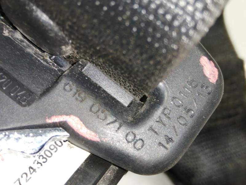 Recambio de cinturon seguridad trasero izquierdo para bmw serie 1 lim. (f20) 114d referencia OEM IAM S3724330903  