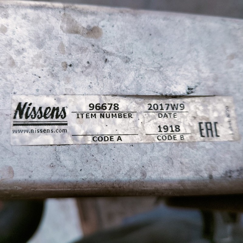 Recambio de intercooler para audi a4 avant (8e) 2.5 tdi (120kw) referencia OEM IAM 96678  