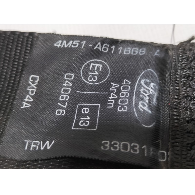 Recambio de cinturon seguridad trasero derecho para ford focus lim. (cb4) trend referencia OEM IAM 4M51S611B68A  