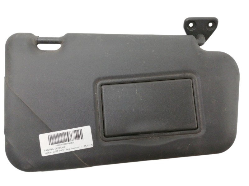Recambio de parasol derecho para nissan juke (f15) tekna premium referencia OEM IAM 080714  