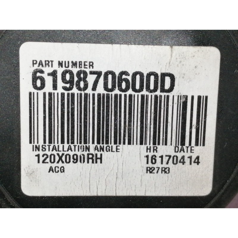 Recambio de cinturon seguridad trasero derecho para nissan juke (f15) tekna premium referencia OEM IAM 619870600D  