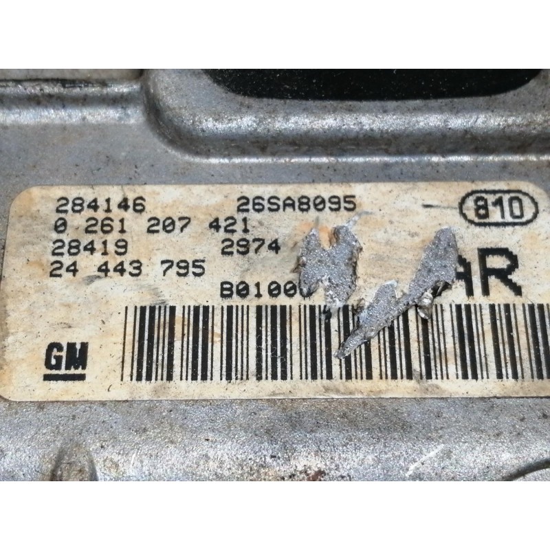 Recambio de centralita motor uce para opel corsa c club referencia OEM IAM 0261207421  