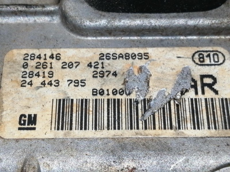 Recambio de centralita motor uce para opel corsa c club referencia OEM IAM 0261207421  