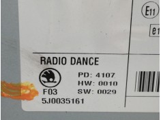 Recambio de sistema audio / radio cd para skoda fabia (5j2 ) spirit referencia OEM IAM 5J0035161   2