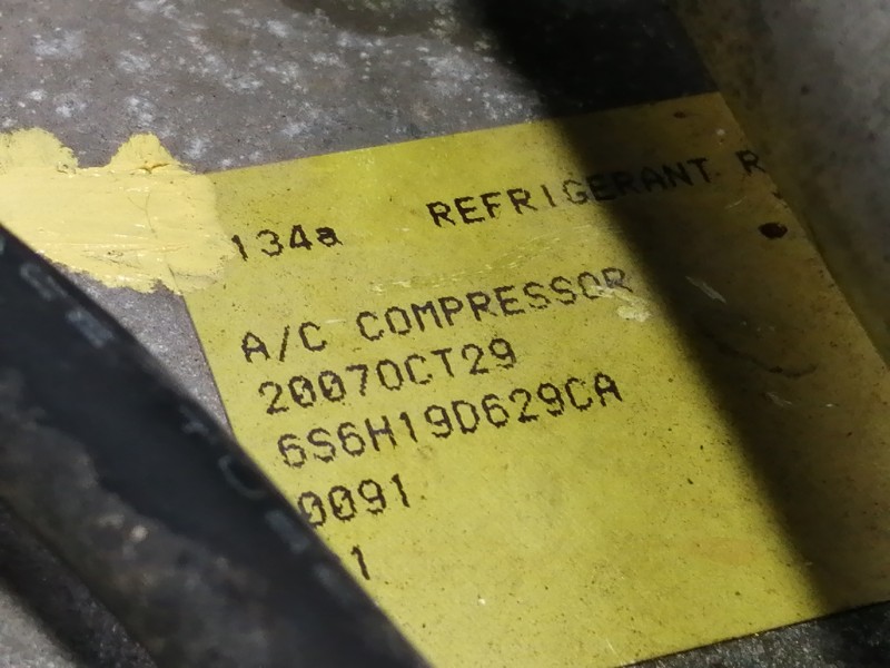 Recambio de compresor aire acondicionado para ford fiesta (cbk) ghia referencia OEM IAM 6S6H19D629CA  