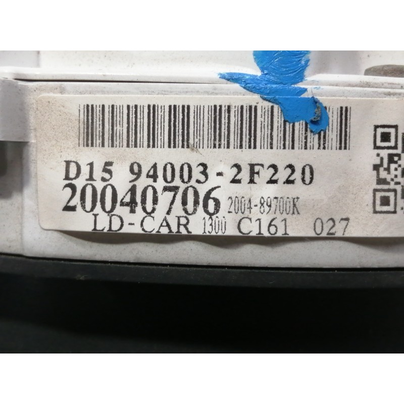 Recambio de cuadro instrumentos para kia cerato 1.6 lx berlina (4-ptas.) referencia OEM IAM 940032F220 20040706 200489700K