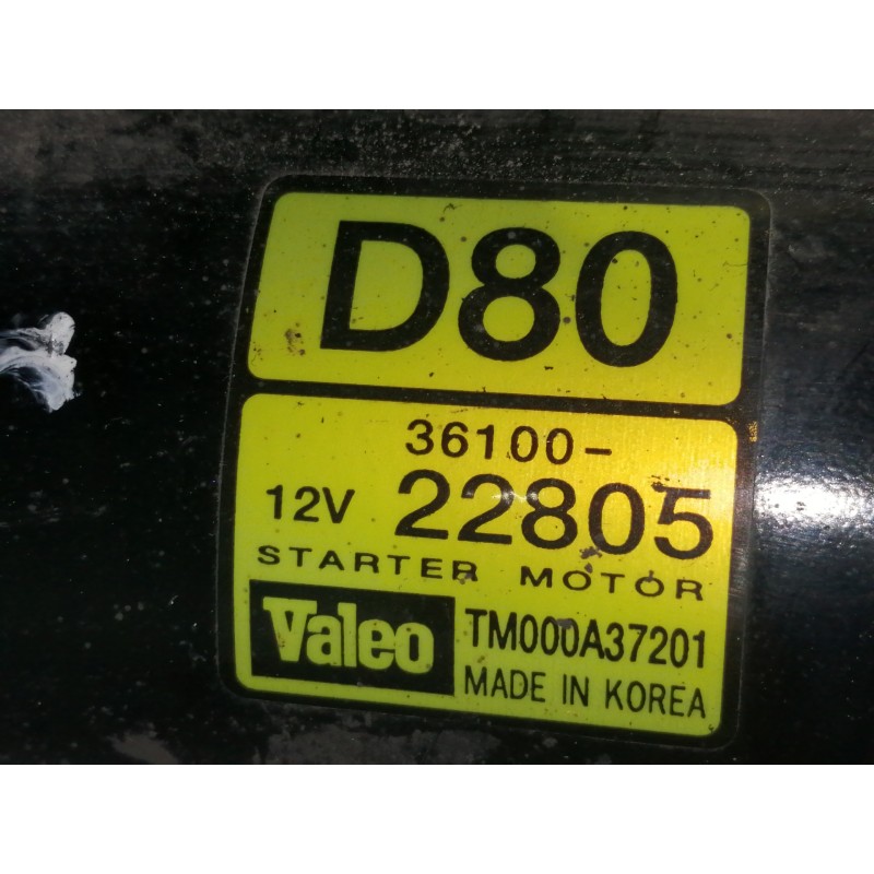 Recambio de motor arranque para kia cerato 1.6 lx berlina (4-ptas.) referencia OEM IAM 3610022805  