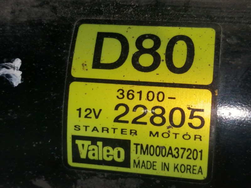 Recambio de motor arranque para kia cerato 1.6 lx berlina (4-ptas.) referencia OEM IAM 3610022805  