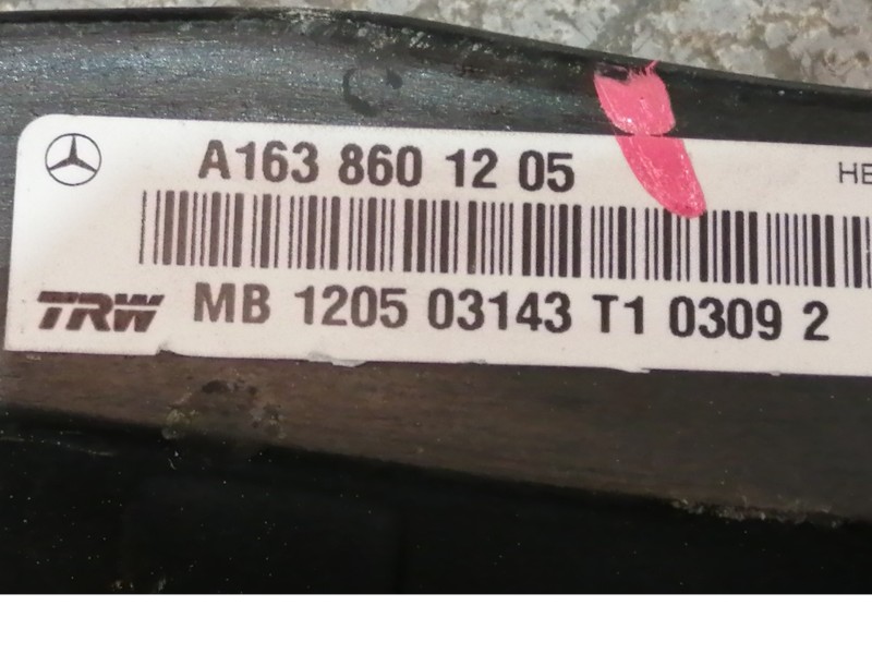 Recambio de airbag cortina delantero derecho para mercedes-benz clase m (w163) 270 cdi (163.113) referencia OEM IAM A1638601205 