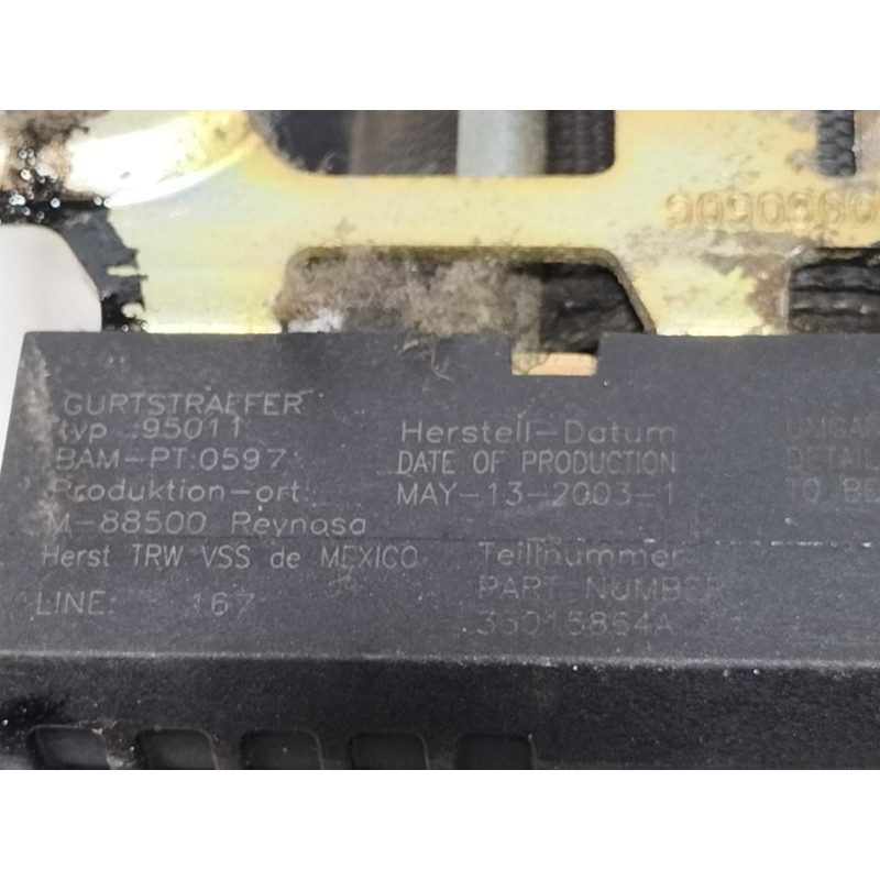 Recambio de cinturon seguridad delantero derecho para mercedes-benz clase m (w163) 270 cdi (163.113) referencia OEM IAM   5 PUER