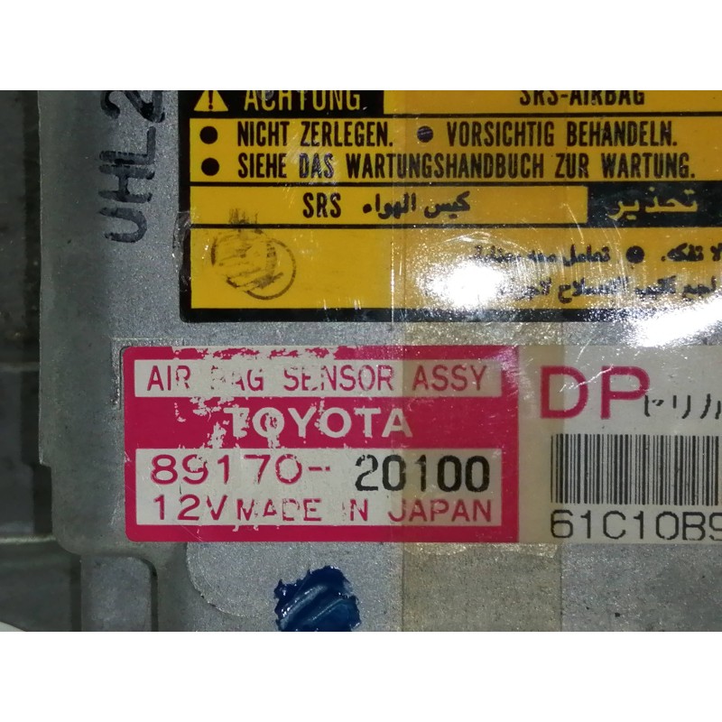 Recambio de centralita airbag para toyota celica (t20) 1.8 referencia OEM IAM 8917020100  