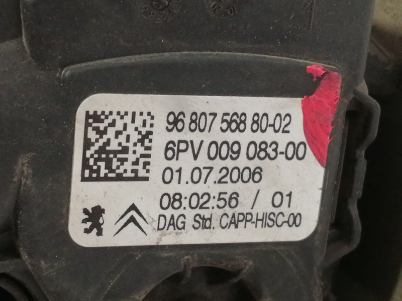 Recambio de potenciometro pedal para peugeot 207 x-line referencia OEM IAM 968075688002  