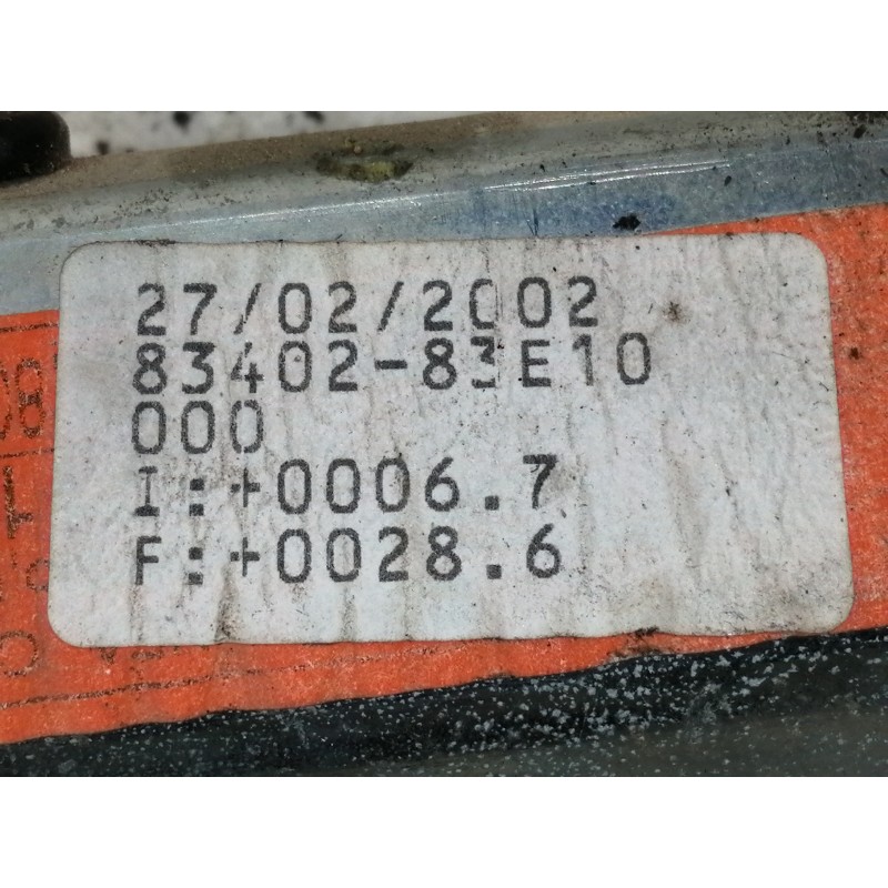 Recambio de elevalunas delantero izquierdo para suzuki wagon r+ rb (mm) 1.3 gl referencia OEM IAM 8340283E10  