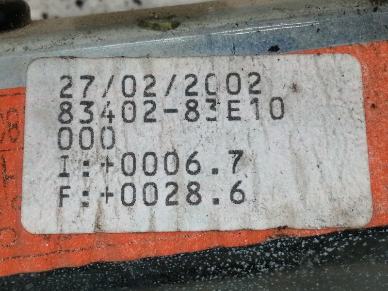 Recambio de elevalunas delantero izquierdo para suzuki wagon r+ rb (mm) 1.3 gl referencia OEM IAM 8340283E10  