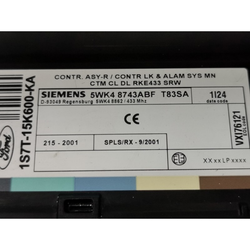 Recambio de modulo electronico para ford focus berlina (cak) trend referencia OEM IAM 1S7T15K600KA  
