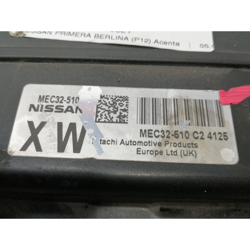 Recambio de centralita motor uce para nissan primera berlina (p12) acenta referencia OEM IAM MEC32510  