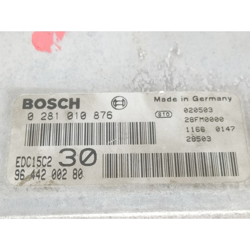 Recambio de centralita motor uce para peugeot 406 coupe (s1/s2) 2.2 hdi referencia OEM IAM 0281010876  