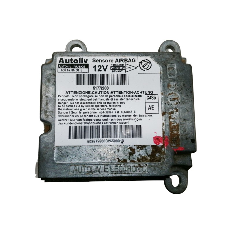 Recambio de centralita airbag para fiat doblo (119) 1.3 16v multijet active com. (55kw) referencia OEM IAM 608673600E 608673600E