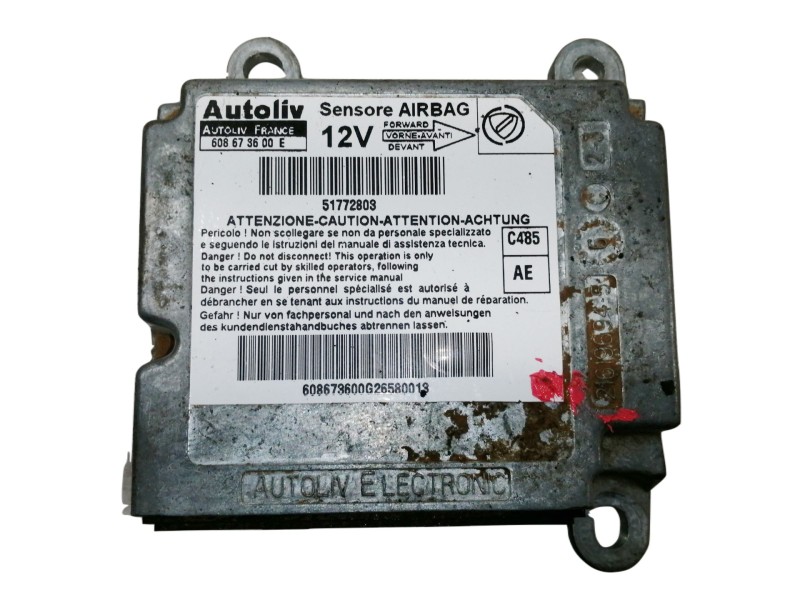 Recambio de centralita airbag para fiat doblo (119) 1.3 16v multijet active com. (55kw) referencia OEM IAM 608673600E 608673600E