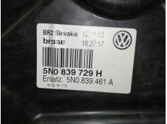 Recambio de elevalunas trasero izquierdo para volkswagen tiguan (5n1) country referencia OEM IAM 5N0839729H 5NO839461A / 9626223 2