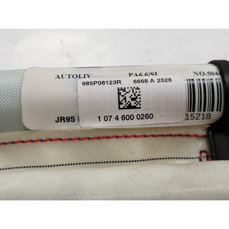 Recambio de airbag cortina delantero derecho para renault scenic iii dynamique referencia OEM IAM 985P06123R  