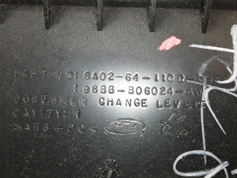 Recambio de guantera para ford cougar (mc) 2.0 referencia OEM IAM 98BBB06024AW  