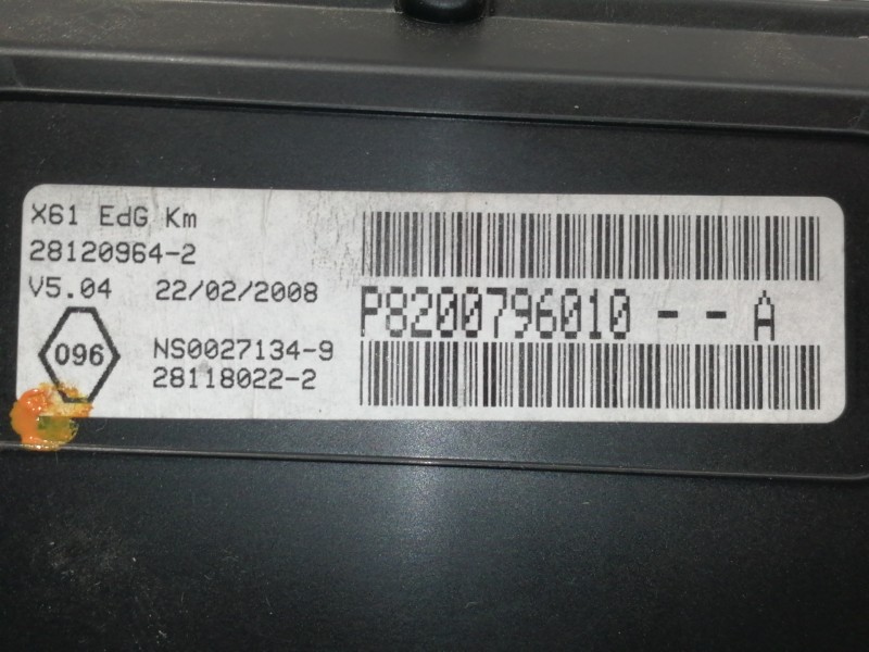 Recambio de cuadro instrumentos para renault kangoo (f/kc0) luxe privilege referencia OEM IAM   