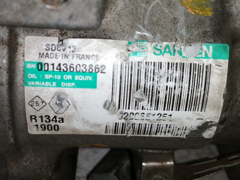 Recambio de compresor aire acondicionado para renault kangoo (f/kc0) luxe privilege referencia OEM IAM 8200651251  