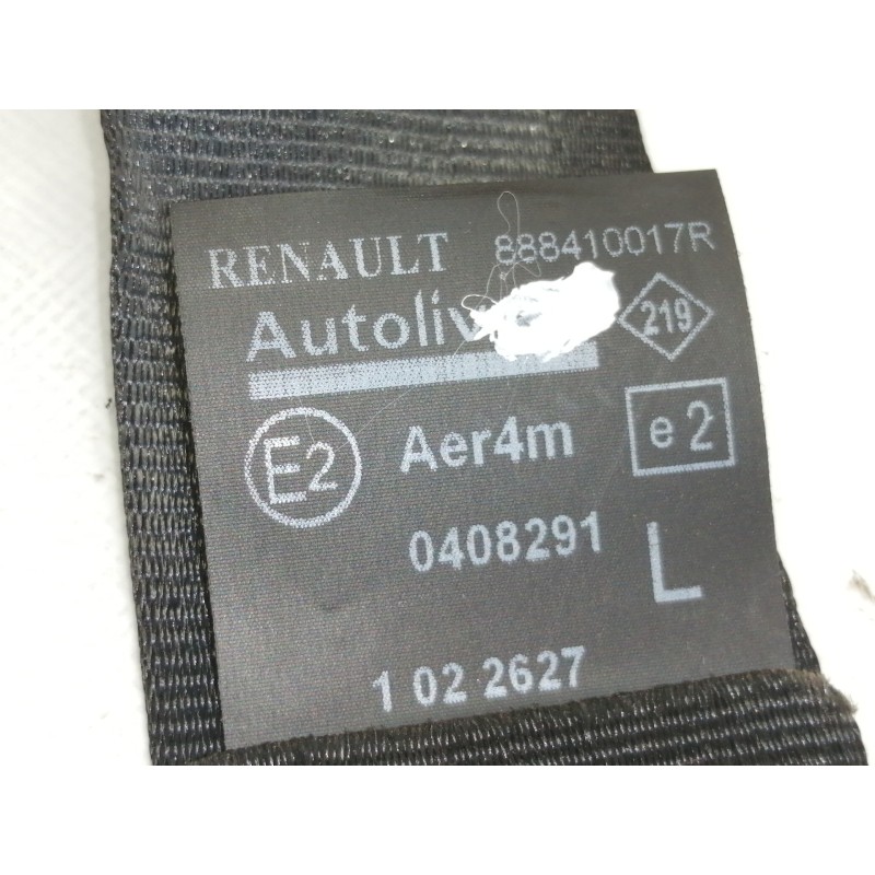 Recambio de cinturon seguridad trasero izquierdo para renault scenic iii dynamique referencia OEM IAM 888410017R  