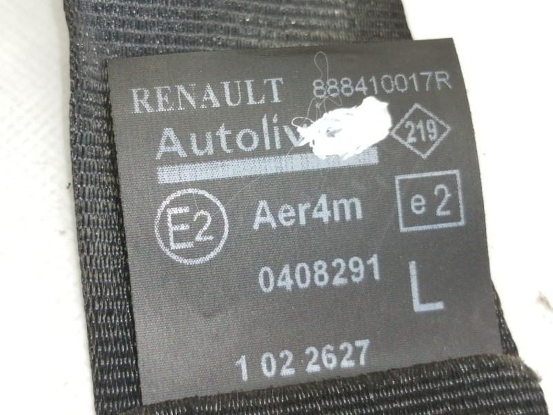 Recambio de cinturon seguridad trasero izquierdo para renault scenic iii dynamique referencia OEM IAM 888410017R  