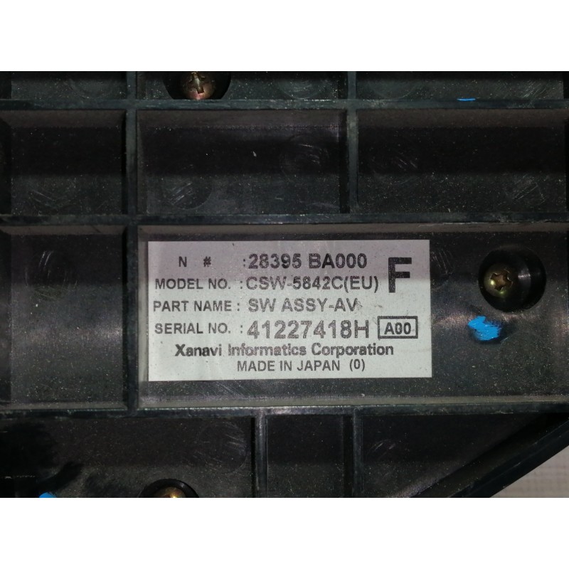 Recambio de mando calefaccion / aire acondicionado para nissan primera berlina (p12) tekna referencia OEM IAM 28395BA000 CSW5842